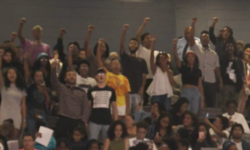 Howard Students protesting (NBC News screenshot)